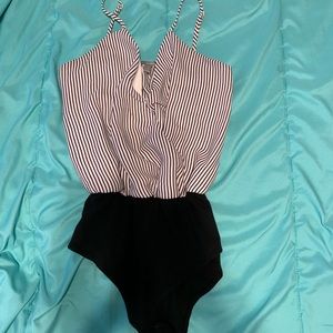 Stripped Bodysuit